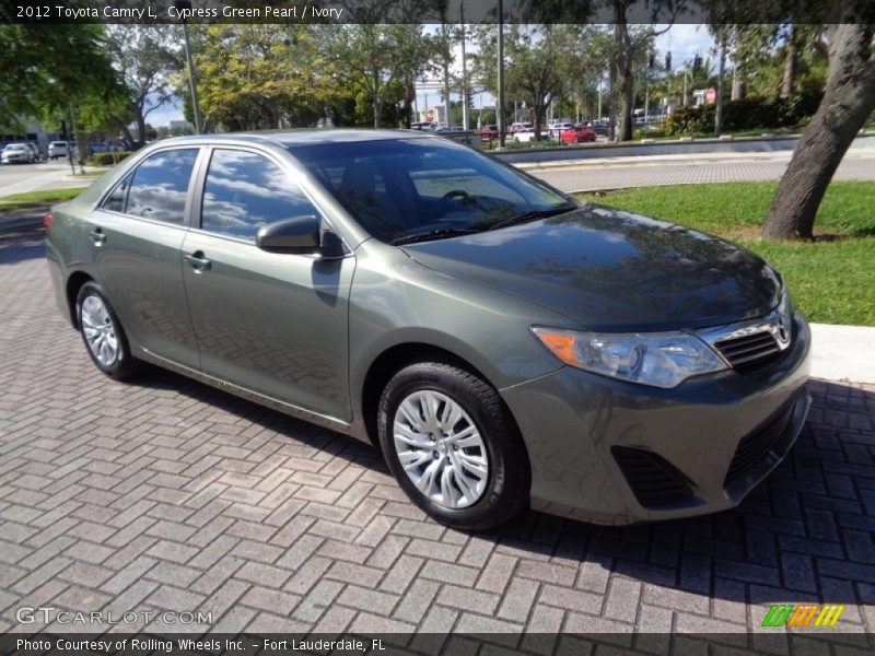 Cypress Green Pearl / Ivory 2012 Toyota Camry L