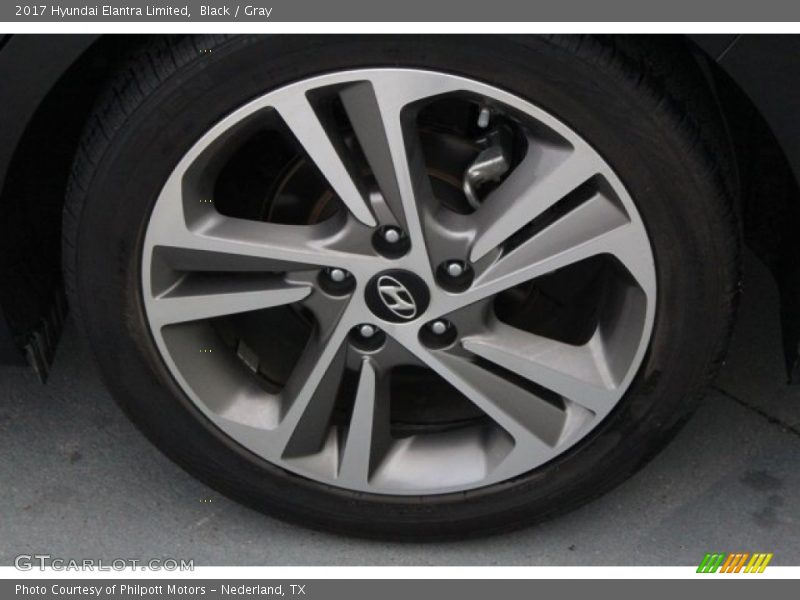 Black / Gray 2017 Hyundai Elantra Limited