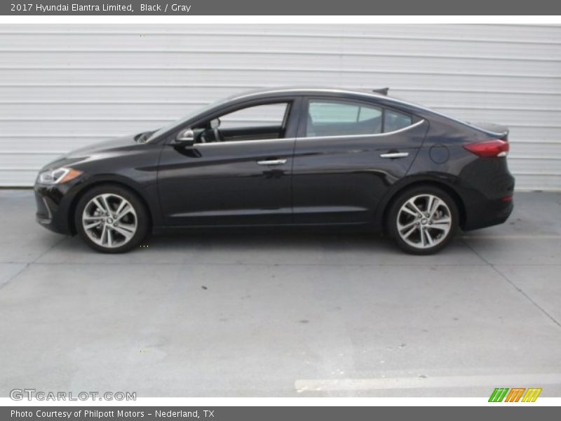 Black / Gray 2017 Hyundai Elantra Limited