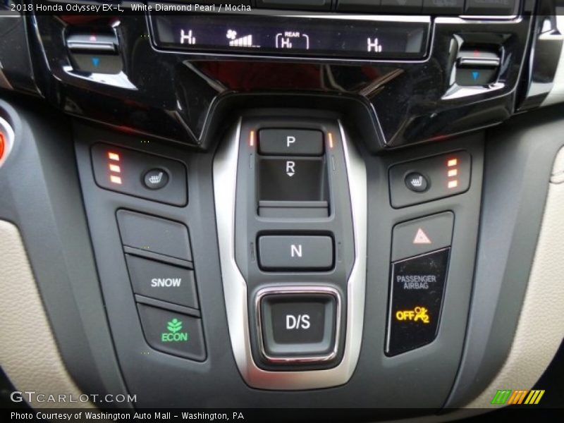 White Diamond Pearl / Mocha 2018 Honda Odyssey EX-L