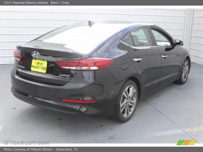 Black / Gray 2017 Hyundai Elantra Limited