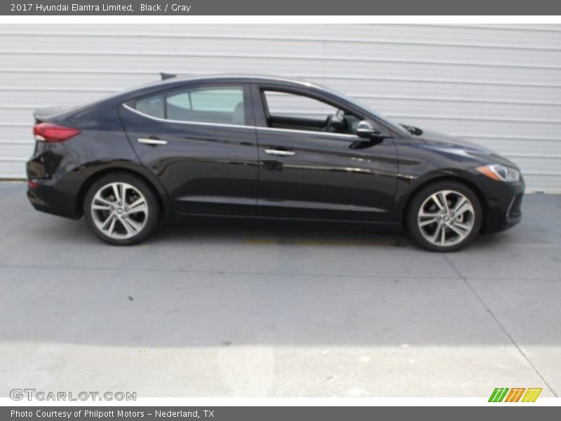 Black / Gray 2017 Hyundai Elantra Limited
