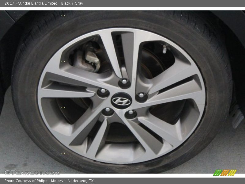 Black / Gray 2017 Hyundai Elantra Limited