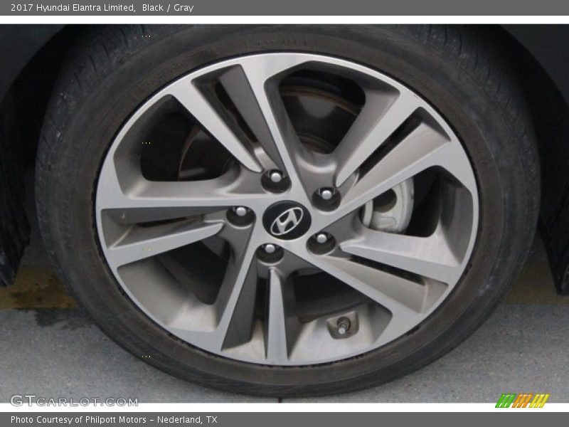 Black / Gray 2017 Hyundai Elantra Limited
