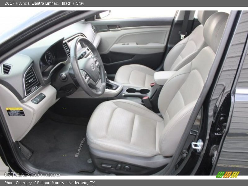 Black / Gray 2017 Hyundai Elantra Limited