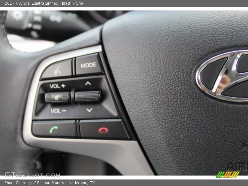 Black / Gray 2017 Hyundai Elantra Limited