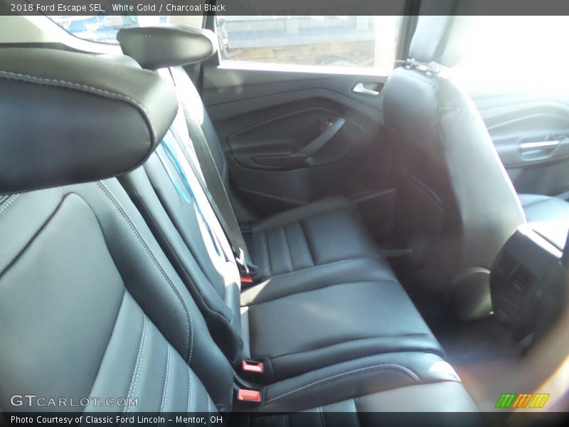 White Gold / Charcoal Black 2018 Ford Escape SEL
