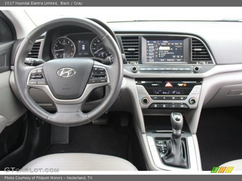 Black / Gray 2017 Hyundai Elantra Limited