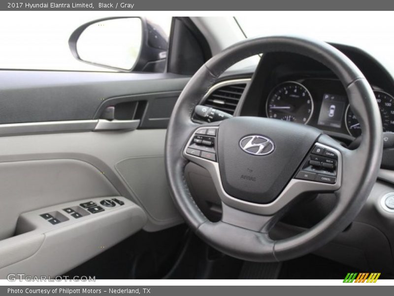 Black / Gray 2017 Hyundai Elantra Limited