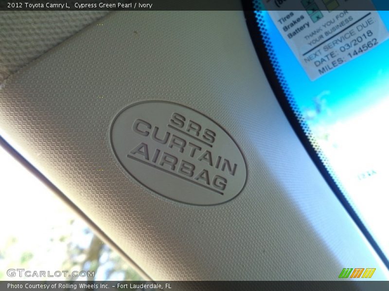 Cypress Green Pearl / Ivory 2012 Toyota Camry L