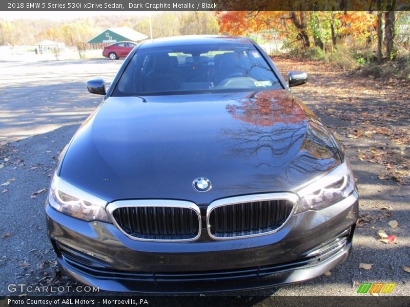Dark Graphite Metallic / Black 2018 BMW 5 Series 530i xDrive Sedan