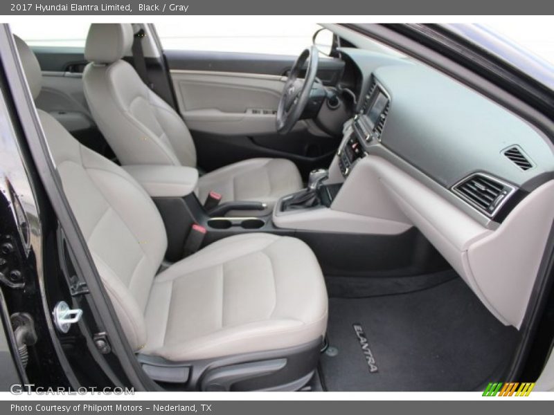 Black / Gray 2017 Hyundai Elantra Limited