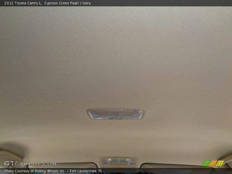 Cypress Green Pearl / Ivory 2012 Toyota Camry L