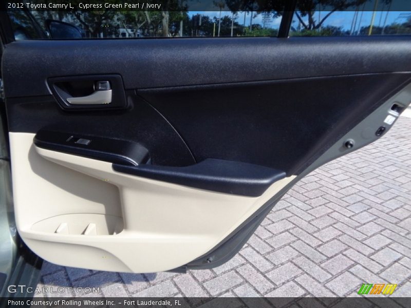 Cypress Green Pearl / Ivory 2012 Toyota Camry L