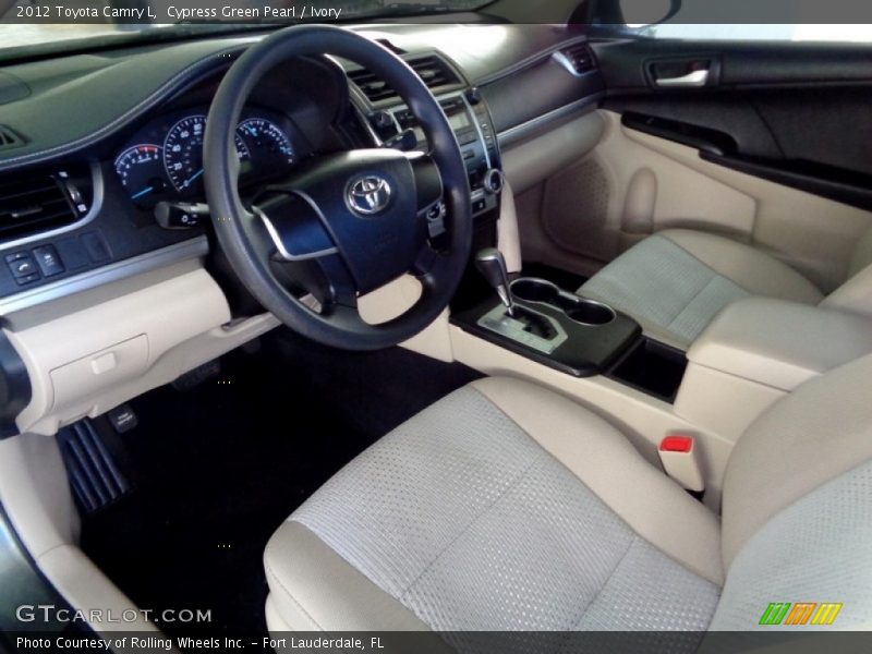 Cypress Green Pearl / Ivory 2012 Toyota Camry L