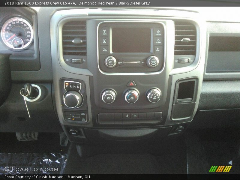 Delmonico Red Pearl / Black/Diesel Gray 2018 Ram 1500 Express Crew Cab 4x4