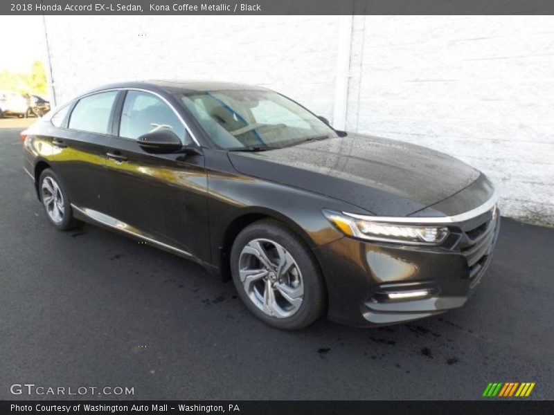 Kona Coffee Metallic / Black 2018 Honda Accord EX-L Sedan