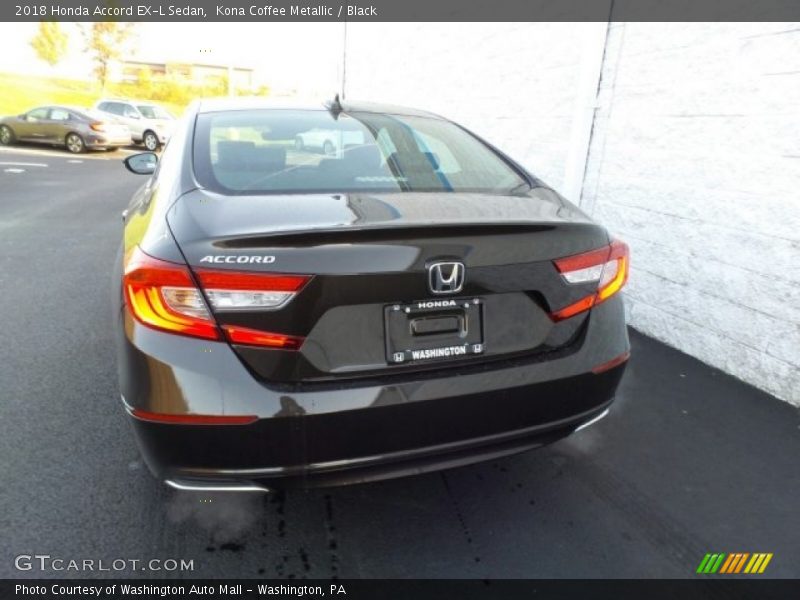 Kona Coffee Metallic / Black 2018 Honda Accord EX-L Sedan