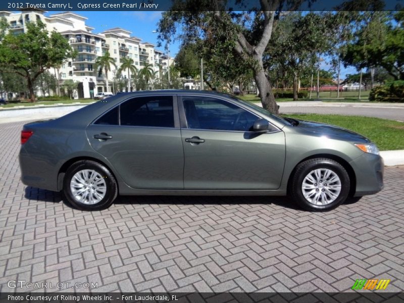 Cypress Green Pearl / Ivory 2012 Toyota Camry L
