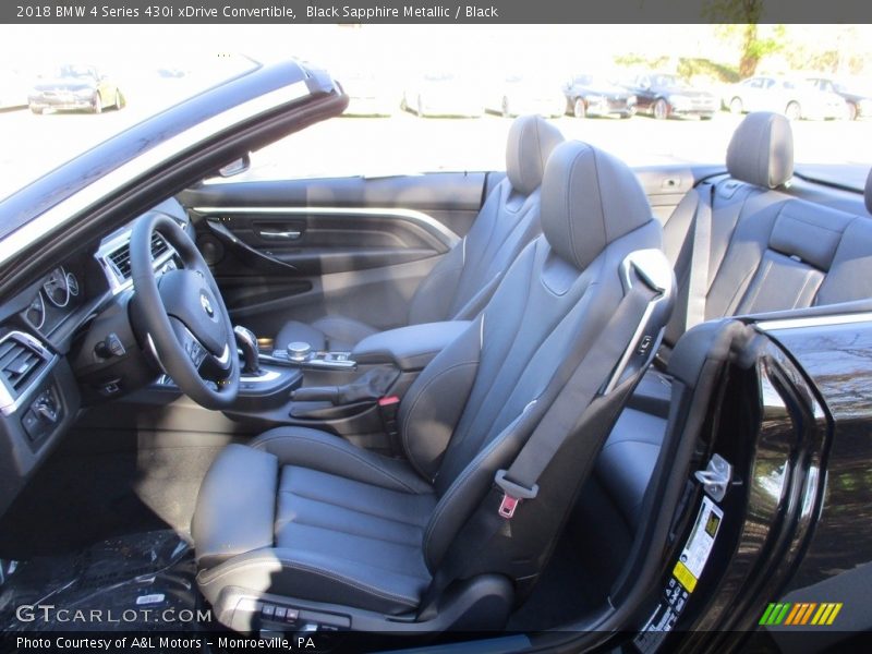 Black Sapphire Metallic / Black 2018 BMW 4 Series 430i xDrive Convertible