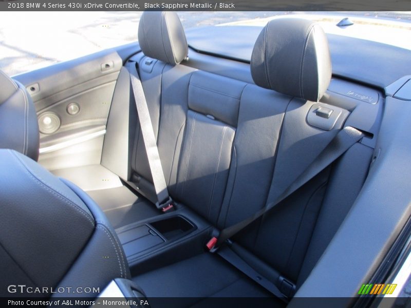 Black Sapphire Metallic / Black 2018 BMW 4 Series 430i xDrive Convertible