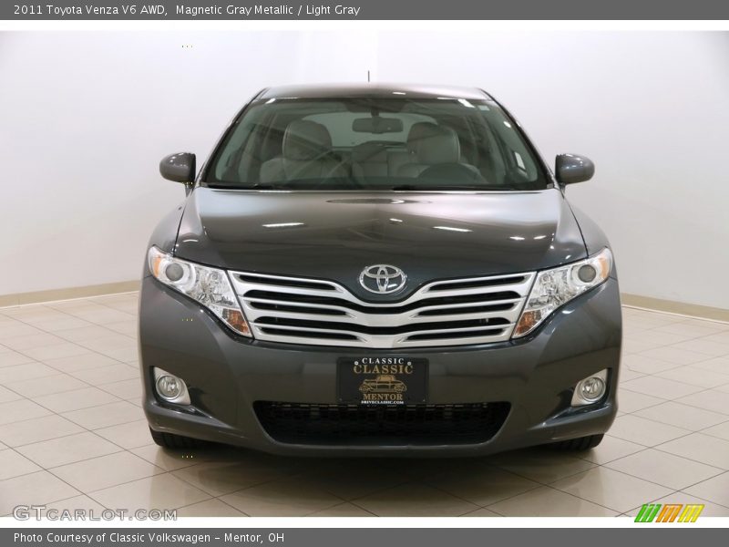 Magnetic Gray Metallic / Light Gray 2011 Toyota Venza V6 AWD
