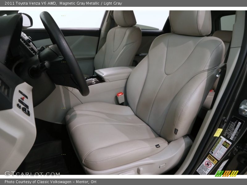 Magnetic Gray Metallic / Light Gray 2011 Toyota Venza V6 AWD