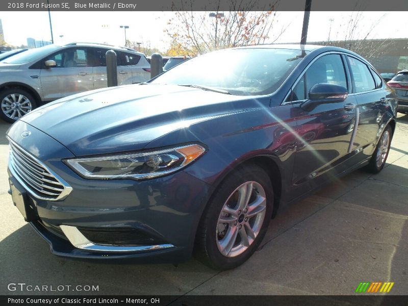 Blue Metallic / Ebony 2018 Ford Fusion SE