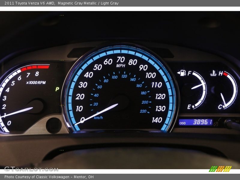 Magnetic Gray Metallic / Light Gray 2011 Toyota Venza V6 AWD