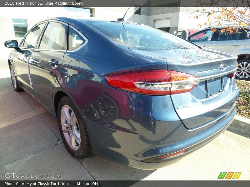 Blue Metallic / Ebony 2018 Ford Fusion SE