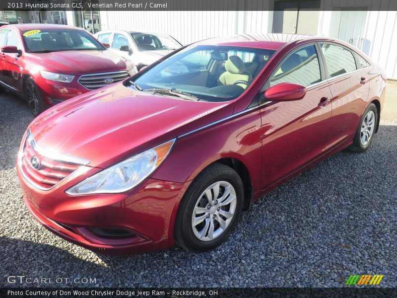 Venetian Red Pearl / Camel 2013 Hyundai Sonata GLS