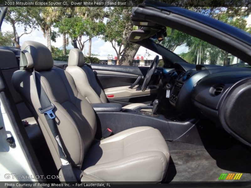 Dover White Pearl / Sand Blast 2003 Mitsubishi Eclipse Spyder GS
