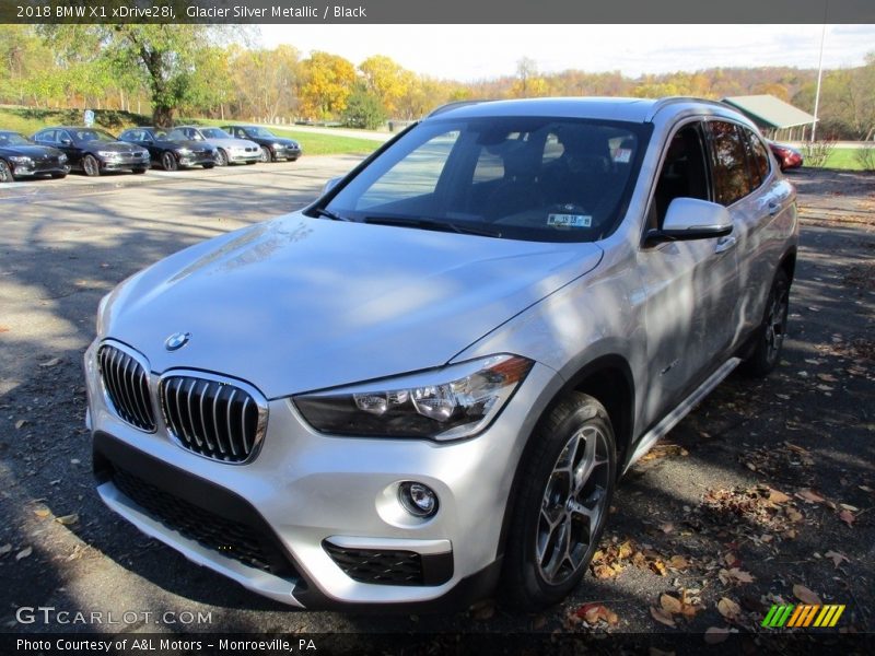 Glacier Silver Metallic / Black 2018 BMW X1 xDrive28i