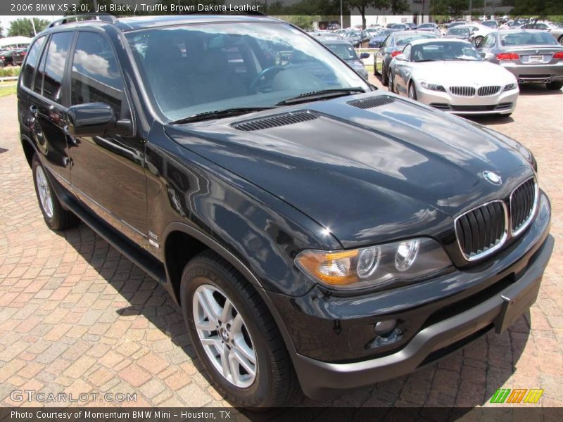 Jet Black / Truffle Brown Dakota Leather 2006 BMW X5 3.0i
