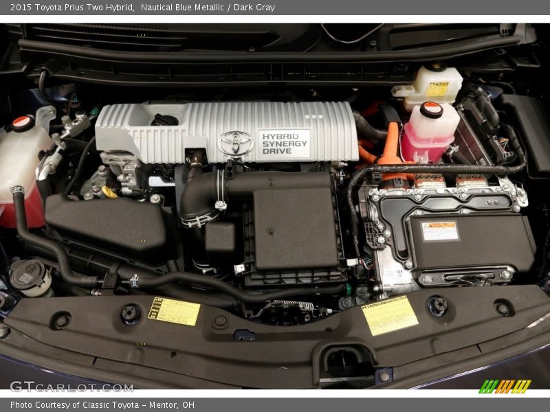 Nautical Blue Metallic / Dark Gray 2015 Toyota Prius Two Hybrid