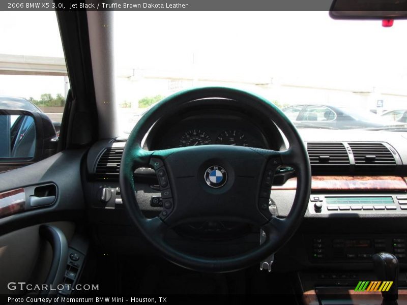 Jet Black / Truffle Brown Dakota Leather 2006 BMW X5 3.0i