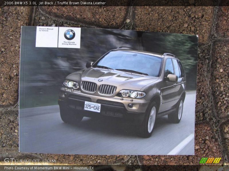 Jet Black / Truffle Brown Dakota Leather 2006 BMW X5 3.0i