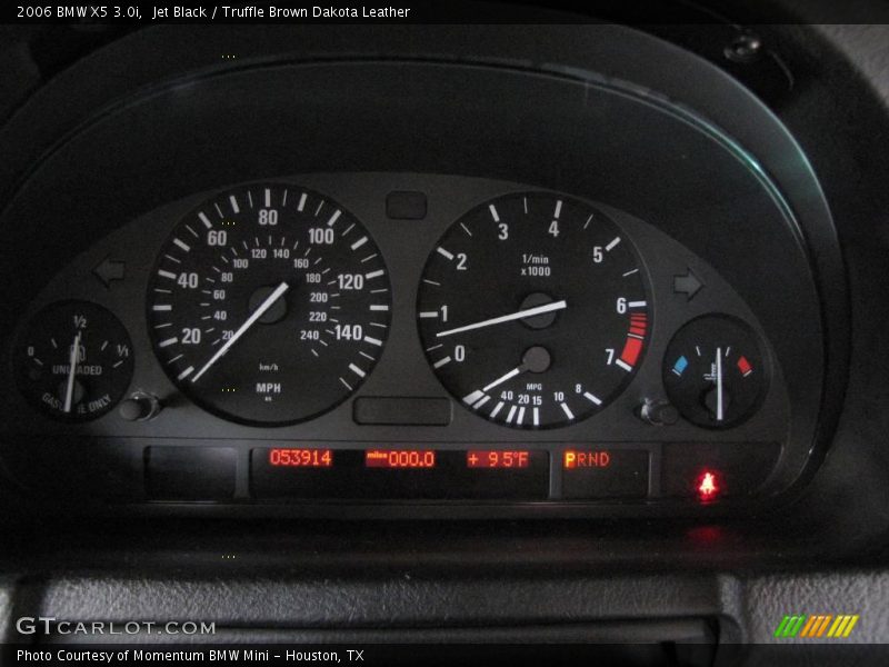 Jet Black / Truffle Brown Dakota Leather 2006 BMW X5 3.0i