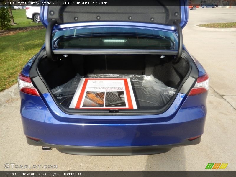 Blue Crush Metallic / Black 2018 Toyota Camry Hybrid XLE