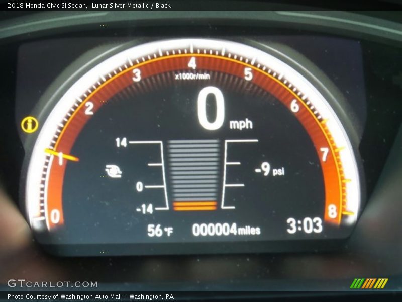  2018 Civic Si Sedan Si Sedan Gauges