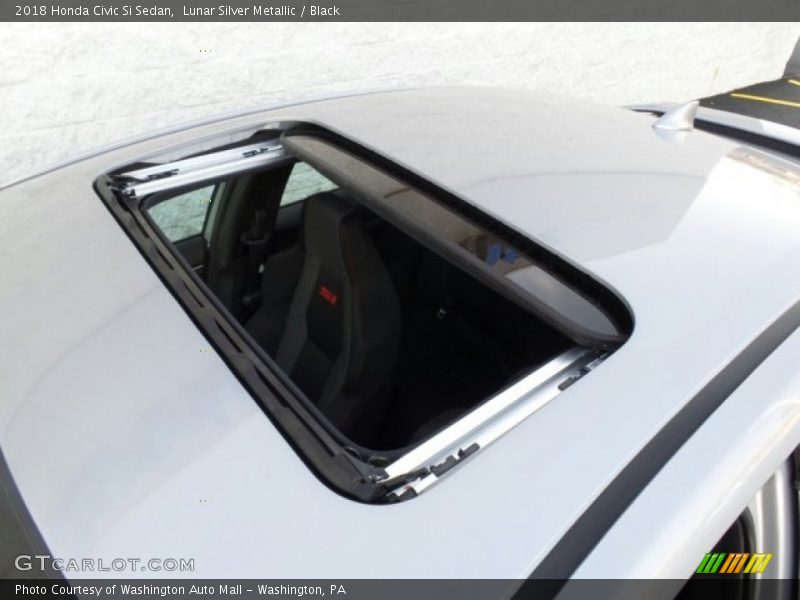 Lunar Silver Metallic / Black 2018 Honda Civic Si Sedan
