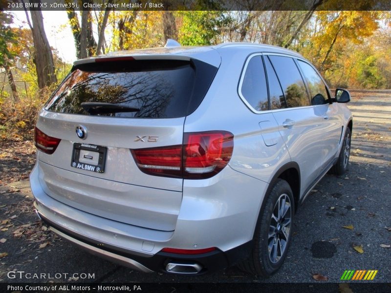 Glacier Silver Metallic / Black 2018 BMW X5 xDrive35i
