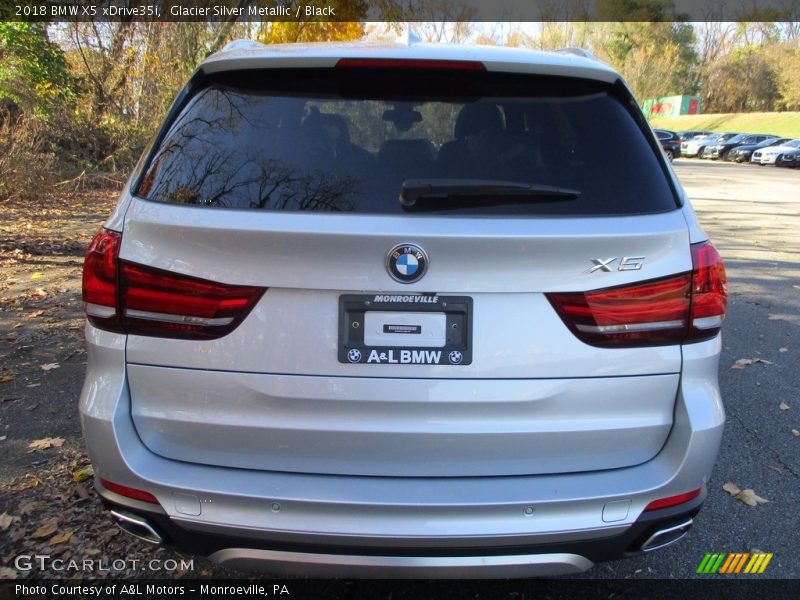 Glacier Silver Metallic / Black 2018 BMW X5 xDrive35i