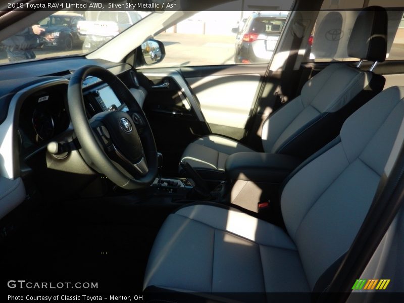 Silver Sky Metallic / Ash 2018 Toyota RAV4 Limited AWD