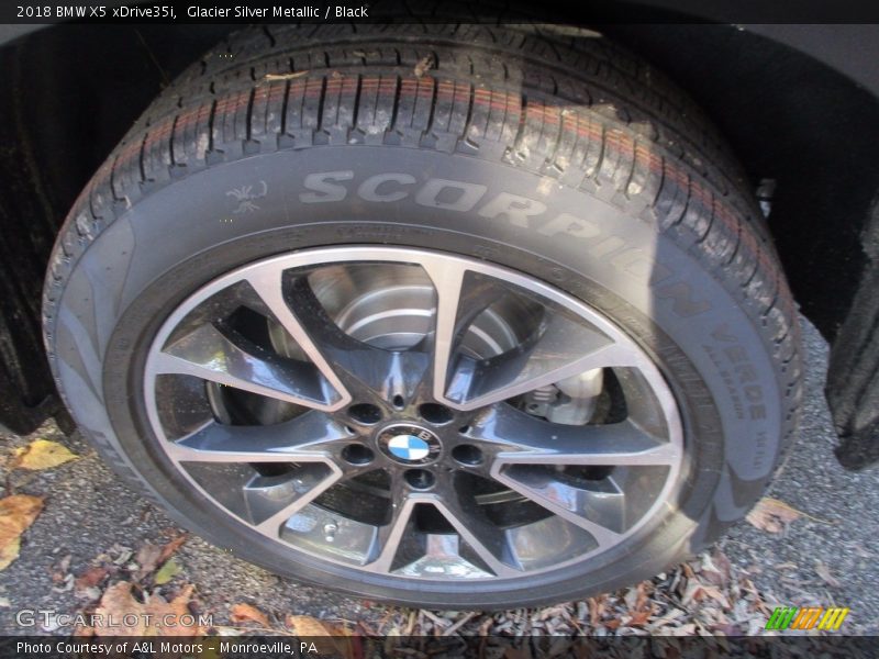 Glacier Silver Metallic / Black 2018 BMW X5 xDrive35i
