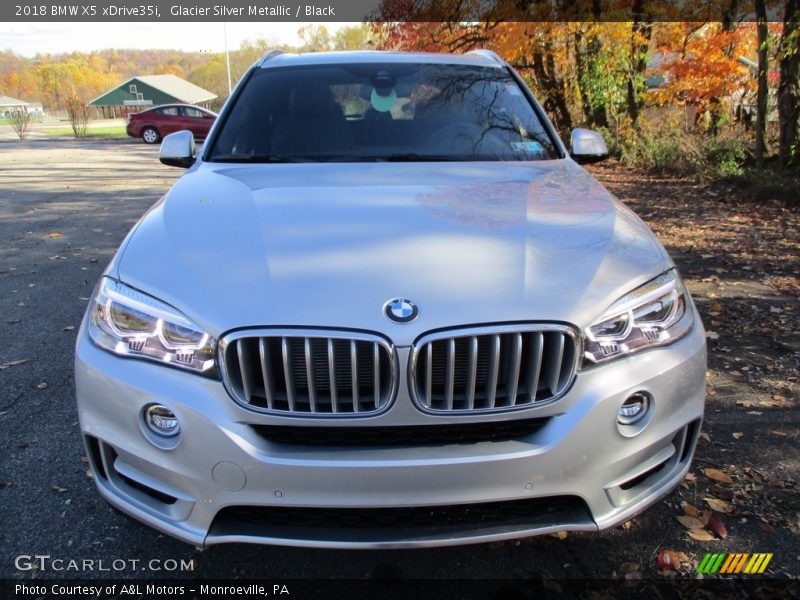 Glacier Silver Metallic / Black 2018 BMW X5 xDrive35i