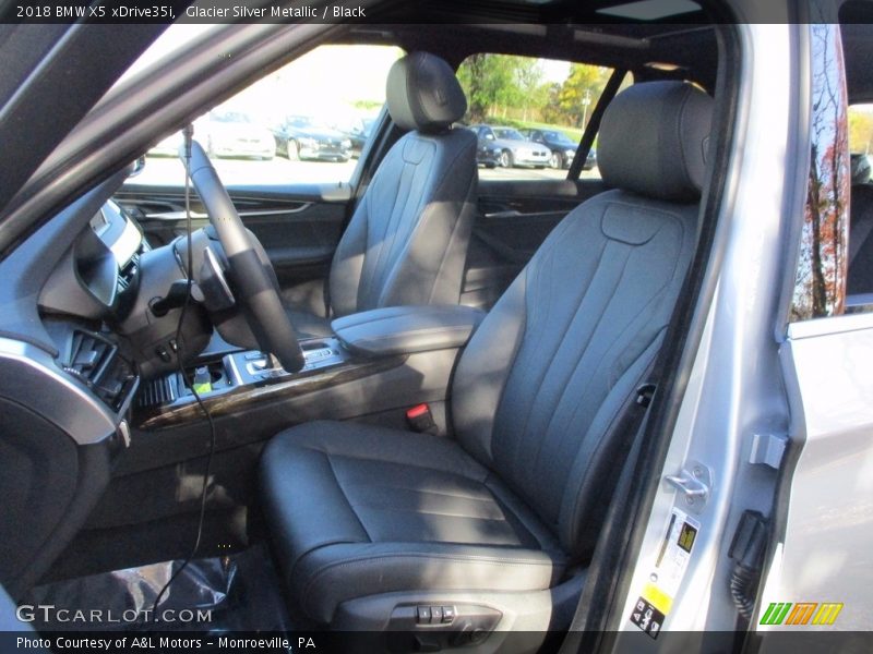 Glacier Silver Metallic / Black 2018 BMW X5 xDrive35i