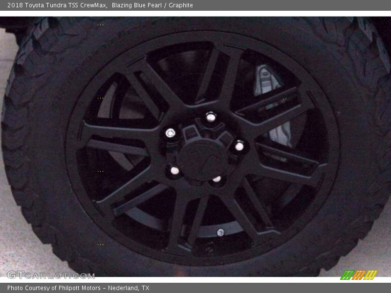 Blazing Blue Pearl / Graphite 2018 Toyota Tundra TSS CrewMax