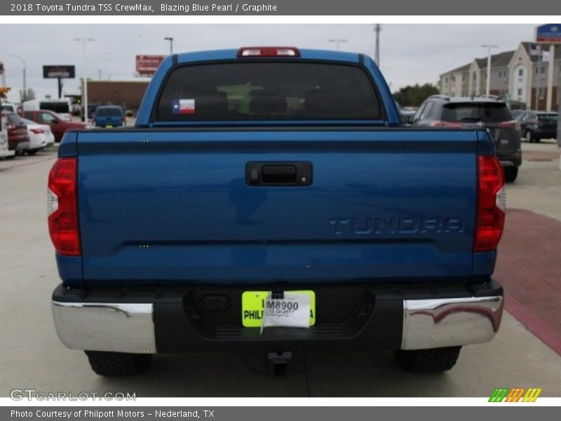 Blazing Blue Pearl / Graphite 2018 Toyota Tundra TSS CrewMax