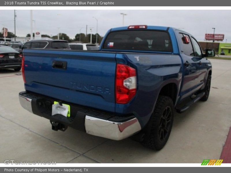 Blazing Blue Pearl / Graphite 2018 Toyota Tundra TSS CrewMax